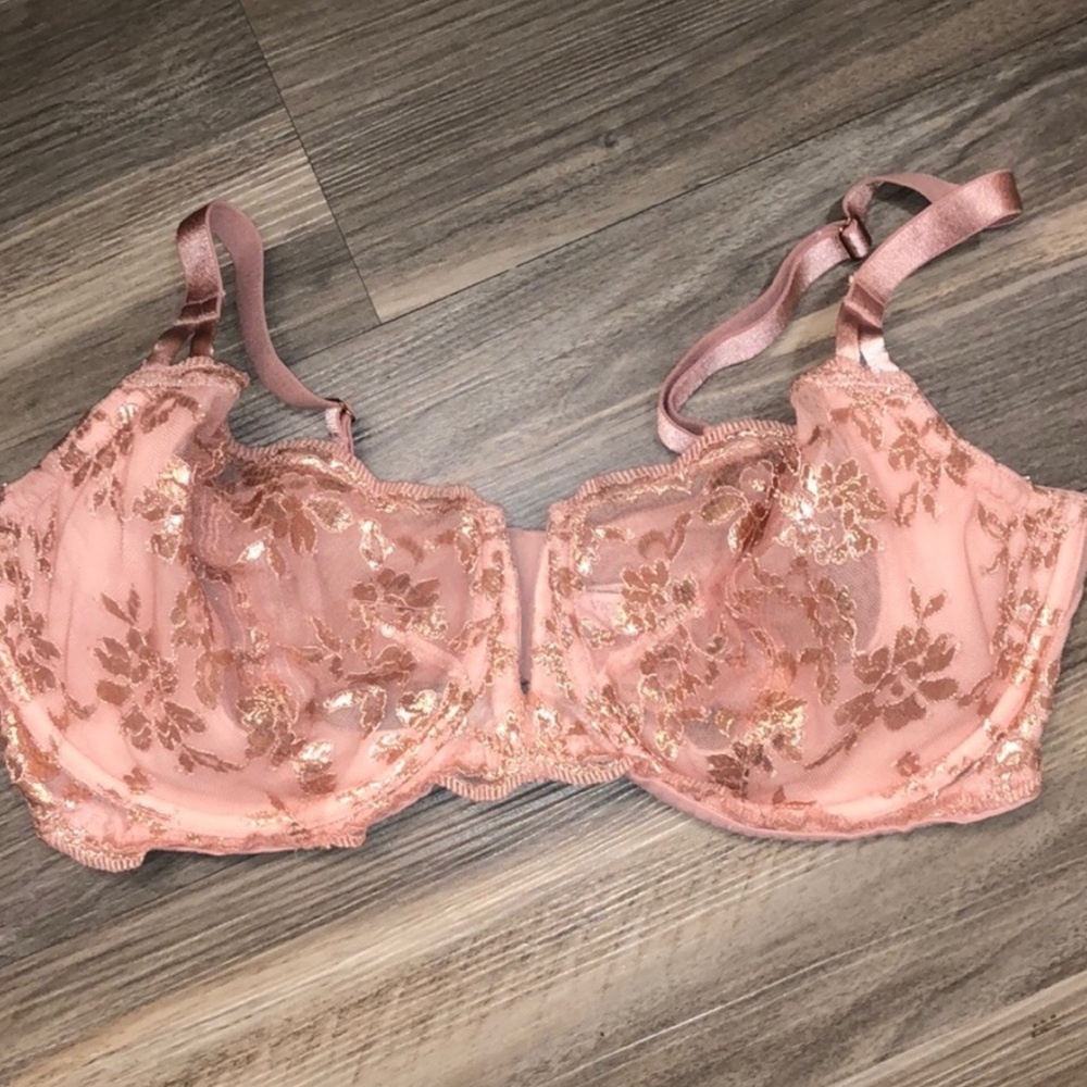 Gold Lace unlined bra